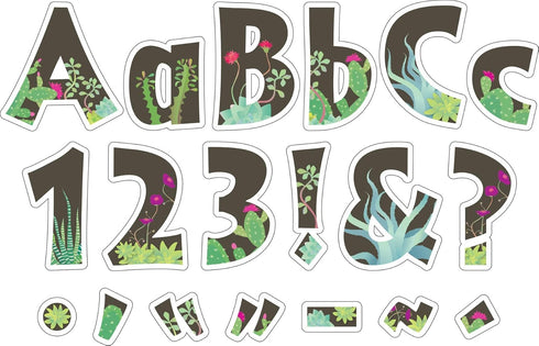 Barker Creek Letter Pop-Outs, 4" Prickles, Multicolor Designer Letters for Bulletin Boards, Breakrooms, Reception Areas, Signs, Displays, And More...