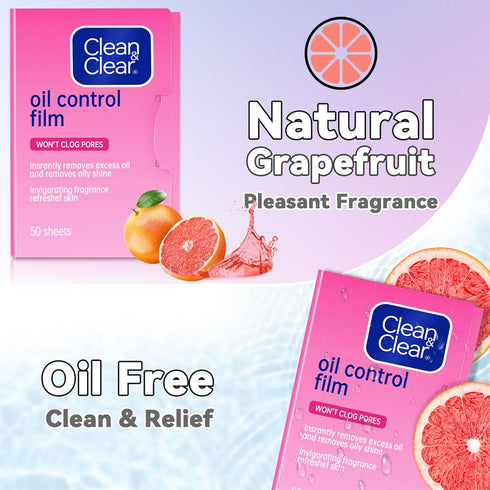 Oil Blotting Sheets For Face, Oil Control Film Same Series with Clean & Clear Oil Absorbing Facial Sheets for Oily Skin, 120 Blue+50 Pink Super Ab...