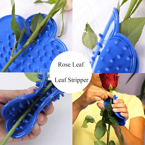 Flower Rose Thorn Remover Leaf Burrs Pliers Kit Stripper Stripping Tool with Scissors, Glove for Garden Floral Making, Florist Supplies...
