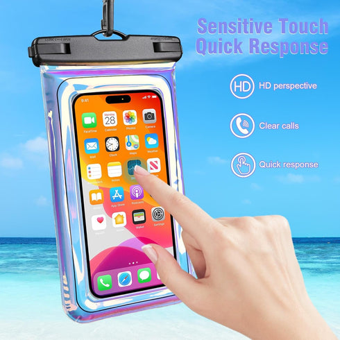 Waterproof Phone Pouch Floating - Waterproof Phone Case- Float Cell Phone Dry Bag for iPhone 15 14 13 12 11 Pro Max, Galaxy S24 S23 S22 Ultra Goog...