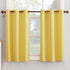No. 918 Montego Casual Textured Semi-Sheer Grommet Kitchen Curtain Tier Pair, 56" x 24", Yellow...