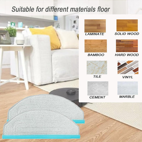 Mop Pad Replacement Part for Yeedi Cube for Yeedi CC Robotic Robot Vacuum Cleaner,6 Pcs Washable and Reusable Soft Microfiber Mop Pads Accessories...