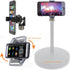 ChargerCity 360° Swivel Adjust Smartphone Holder with 5/8" Tripod Microphone Stand Adapter for All Smartphone up to 3.6 inch Wide (iPhone 16 13 14...