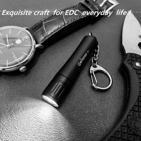 Bright Keychain flashlight K1,high bright 150 lumens,as small flashlight lantern camp lamp light,waterproof torch for EDC,reading,sleep,dog walkin...