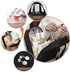 Travel Makeup Bag,Small Cosmetic Bags,Mini Toiletry Bag with Zipper,Leather Make Up Case, Accessories with Divider, Suitcases for Women (black)...