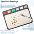 Pletpet 2 PCS Set Bead Mats for Beading, Bead Mat for Jewelry Making with Bead Scoop, Bead Board with Six Individual Grids Beading Trays for Jewel...