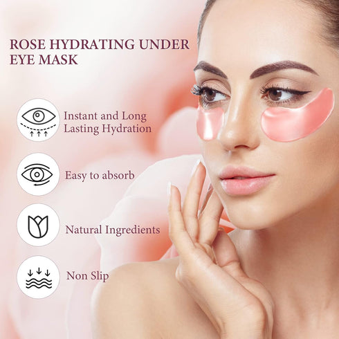 FANMIN Under Eye Mask, Under Eye Gel Pads With Collagen, Skincare Eye Patch Masks for Women and Men...