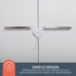 Dreambaby Flexi Lock - Cabinet & Drawer Handle Locks - Cabinet Safety Straps - with Multi-Touch Release System - White - 2 Count (Pack of 1) - Mod...