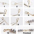 500 Pcs Crimp Beads for Jewelry Making - 18K Gold Plated Brass 2x2 mm Crimping Beads, Column Stoppers to Secure The Ends of Jewelry Strings, Crimp...