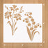 Daffodil Bell Flower Stencils for Painting on Wood 6" x 6", Reusable Flower Stencils for Painting on Walls, Small Flower Stencils for Kids, Crafts...