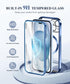 BERFY Magnetic for iPhone 15 Case Compatible with Magsafe, Full Body Rugged Case Built-in 9H Tempered Glass Screen Protector & Full Camera Protect...