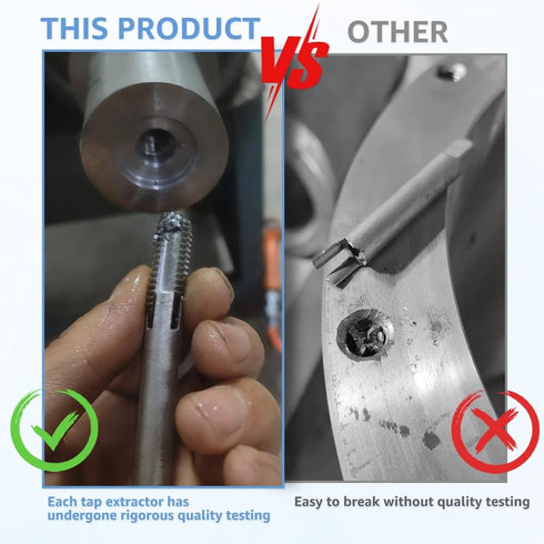 High Speed Steel Broken Tap Extractor Broken Screw Extractor Extractor A B C 3 Optional Set(6Pcs)...