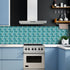 25Pcs Self-adhesive Mosaic Tile transfer for Home Decor, Peel and stick Tile Decal, Water-proof Backsplash Tile Sticker for Kitchen Bathroom,4x4in...