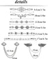 Tornito 12Pcs Vintage Sweater Shawl Clips Retro Cardigan Collar Shirt Waist Clip Dresses Chain Clip Antique Flowers Pattern Brooch Pins Clip for W...