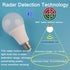 Motion Sensor Light Bulbs - Outdoor 15W (100W Equivalent) 3000K 1500LM E26 A21 Dusk to Dawn Sensing and Radar LED Motion Activated Light Bulbs 2 P...
