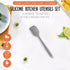 Permanent Warranty Silicone Small Spatula 1 PCS Heat Resistant Silicone Spatula Cooking for Nonstick Cookware Kitchen Gadgets Small Spatula Grey...