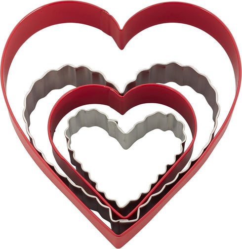 Wilton Nesting Hearts Cookie Cutter Set, 4-Piece...
