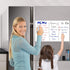 CUHIOY Magnetic Dry Erase Whiteboard Sheet for Fridge, 17x11" Easy to Write and Clean Refrigerator Magnet White Board with 4 Marker Pens & Eraser,...