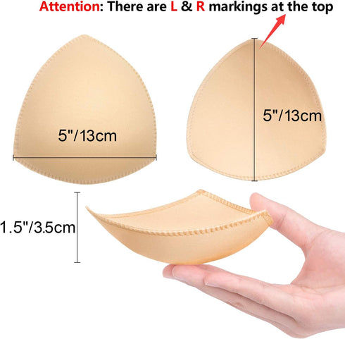 Awpeye Bra Pads Inserts 6 Pairs, Bra Cups Inserts, Removable Breast Enhancers Inserts for Women...