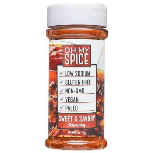 Sweet & Savory Seasoning - Gluten Free Bbq Sauce with Paprika, Chili, Garlic, Sea Salt & Cayenne Pepper - Chicken, Steak, Pork, Burger, Ribs, Popc...