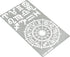 Aleks Melnyk No.29 Metal Journal Stencil, Zodiac Circle Symbols, Stainless Steel Stencil 2 PCS, Template for Wood Burning, Pyrography, Engraving, ...
