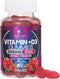 Vitamin D3 Gummies Extra Strength 5000 IU (125 mcg) - Raspberry Flavor Gummy Vitamins - Vitamin D Dietary Supplement for Bone, Teeth, Muscle & Imm...