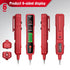 Voltage Tester, HABOTEST Non Contact Voltage Tester with LCD Display, Live/Null Wire Tester, Electrical Tester Buzzer Alarm and Flashlight, Wire B...