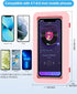 KUNSLUCK Shower Phone Holder Waterproof, Anti-Fog Touch Screen Shower Phone Case, Wall Mount Phone Holder for Shower Bathroom Mirror Bathtub, Comp...
