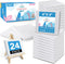 ESRICH Mini Canvases for Painting,4x4In Canvas in Bulk 24Pack, 2/5In Profile Small Square Canvas, Blank Canvases are Great for School Projects and...