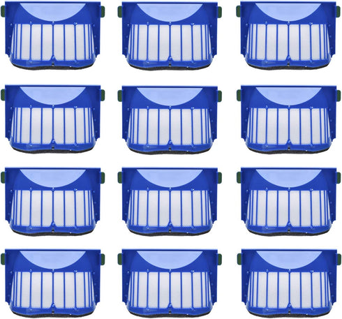 LOVECO 12 Pcs Replacement Filter Compatible for iRobot Roomba 536 550 551 552 564 570 585 589 692 690 680 671 650 614 675 692 694 Robotic...