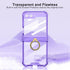 for Samsung Galaxy Z Flip 5 Case Hinge Protection Luxury Soft Transparent with Ring Holder Built-in Screen Protector All-Inclusive Shockproof Case...