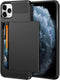 Vofolen Case for iPhone 11 Pro Max Case Wallet Credit Card Holder Slot Sliding Door Hidden Pocket Dual Layer Hybrid Bumper Armor Protective Hard S...