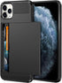 Vofolen Case for iPhone 11 Pro Max Case Wallet Credit Card Holder Slot Sliding Door Hidden Pocket Dual Layer Hybrid Bumper Armor Protective Hard S...