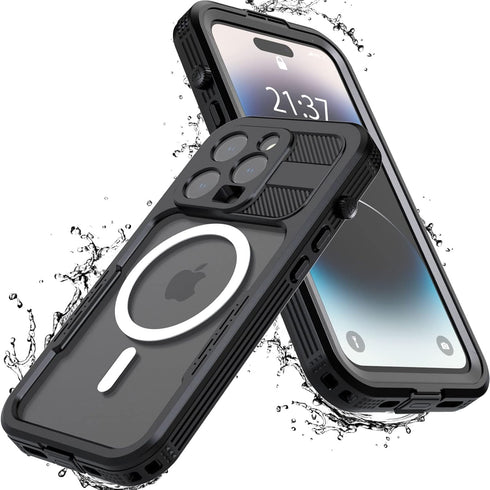 iPhone 14 Pro Case Waterproof,Full-Body Shockproof,Dustproof, Anti-Scratch, Anti-Stain,Camera Lens Protector Phone Case with Build-in Screen Prote...