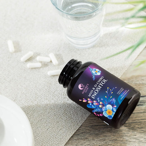Myo-Inositol & D-Chiro Inositol Blend | Hormone Support for Women | Premium 40:1 Ratio, Ovarian Health Support | Myo Inositol Vitamin B8 | Inosito...