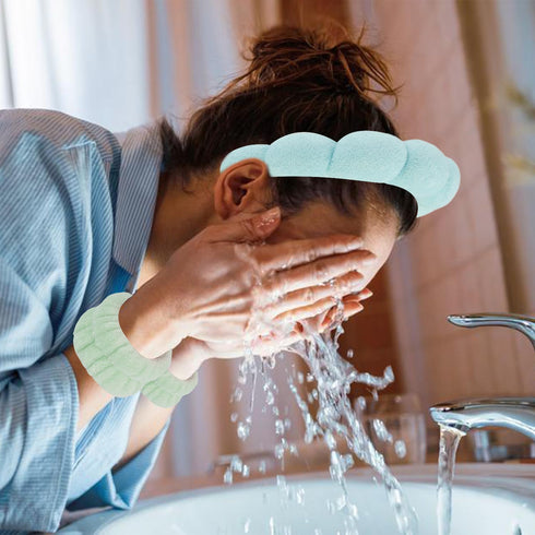 Spa Headband, Skincare Headband, Face Wash Headband, Makeup Headband, Headband for Washing Face, Wrist Bands for Washing Face, Cute Stuff, Trendy ...