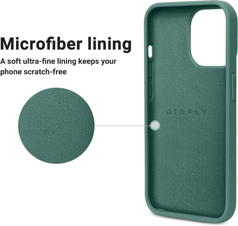 OTOFLY Designed for iPhone 14 Pro Case, Silicone Shockproof Slim Thin Phone Case for iPhone 14 Pro 6.1 inch (Pine Green)...