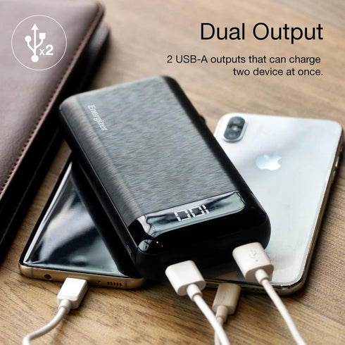 Energizer Power Bank 20000mAh Portable Battery Pack, Backup Phone Charger with LCD Display for iPhone, Samsung, Android Series_UE20058...