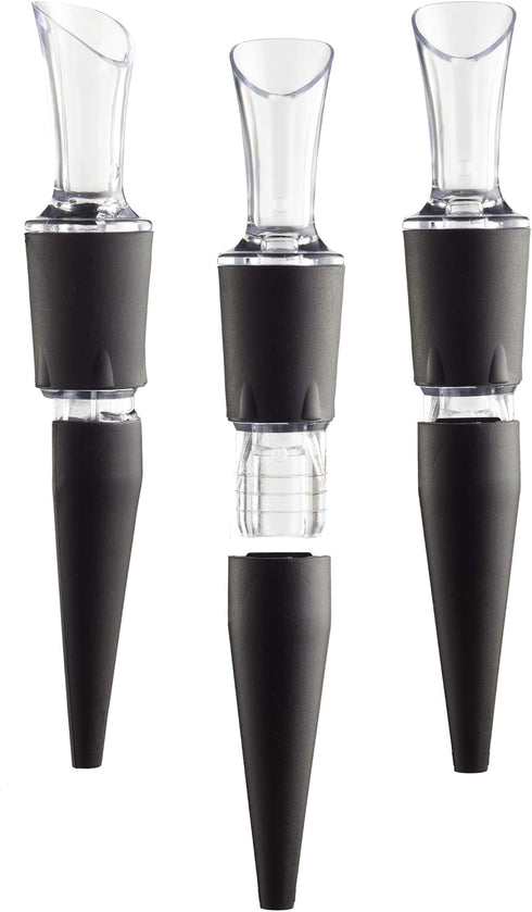 2-Pack Patented Bottle-top Wine Aerator and Pourer - 100% MADE IN THE USA...