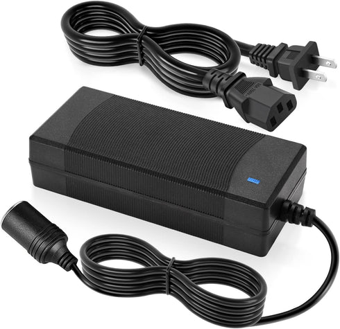 Facmogu 60W 12V 5A AC to DC Car Converter, AC 100-240V to DC 12V Car Cigarette Lighter Socket Power Supply Adapter, Power Converter for Car Fan Ca...