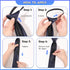 Xinnun 5 Pieces Mens Zipper Ties Pre Tied Adjustable Neckties Solid Color Skinny Necktie Thin Clip on Slim Tie for Office School Wedding Party Uni...