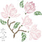 Stencils for Walls: Magnolia Stencil, 8.5 x 8.5 inch (M) - Classic Flower Floral Ancient Tree Stencils for Painting Template...