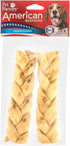 Pet Factory American Beefhide 6" Braided Sticks Dog Chew Treats - Chicken Flavor, 2 Count/1 Pack...