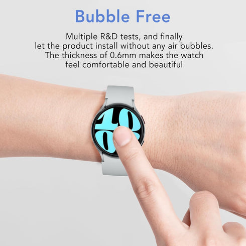 SPGUARD [2Pack Galaxy Watch 6 44mm Screen Protector, Auto-alignment Installation Kit Accessories Tempered Glass Screen Protector for ONLY Samsung ...