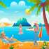 ENOCHT 17 PCS 11.5 Inch Girl Dolls Summer Clothes and Accessories 1 Sequin Mermaid Swimsuit 5 Swimwears 2 Outfits 3 Slippers 6 Accessories Hat Gla...