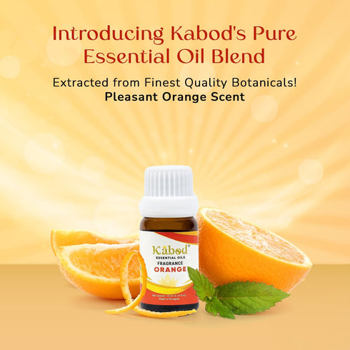 Kabod Orange Essential Oil - Aromatherapy Blend for Diffusers, Humidifiers, Aroma Stoves, Soap and Candles - Fragrance Oil for Home - 10ML Bottle ...