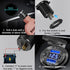 12V USB Outlet, 4 USB Port Aluminum Charger Socket 2 USB C PD & 2 USB QC3.0 with Voltmeter, 12V/24V Car USB Charger Socket for Car Boat Marine Bus...