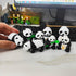 Panda Figurine Set of 8 - Chinese National Treasure Sculptures - Miniature Adorable Panda Family Statues - Perfect for Garden, Backyard, Terrace, ...