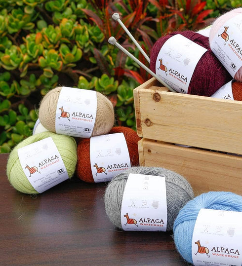 Blend Alpaca Yarn Wool Set of 3 Skeins Fingering Worsted Weight - Heavenly Soft and Perfect for Knitting and Crocheting (Charcoal Gray, Fingering)...