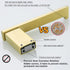 RANDOM Brushed Gold Toilet Paper Holder, Bathroom Hardware Accessories SUS 304 Stainless Steel Modern Tissue Paper Roll Holder Nordic Minimalism C...